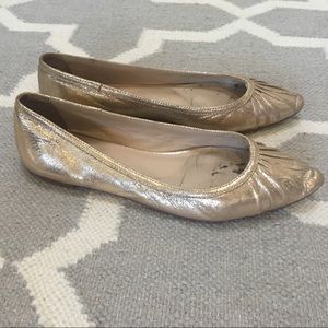Loeffler Randall Winifred flats in gold!